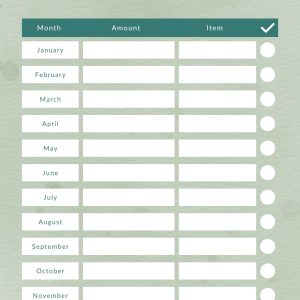 Bill Payment Checklist