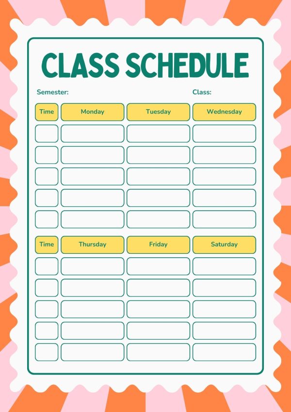 Class Schedule Planner