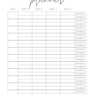 Debt Payoff Planner