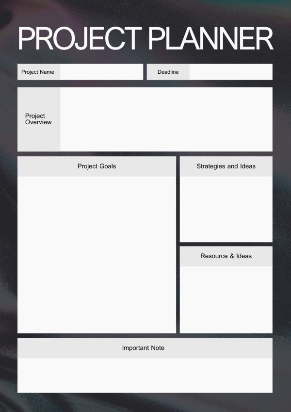 Research Project Planner
